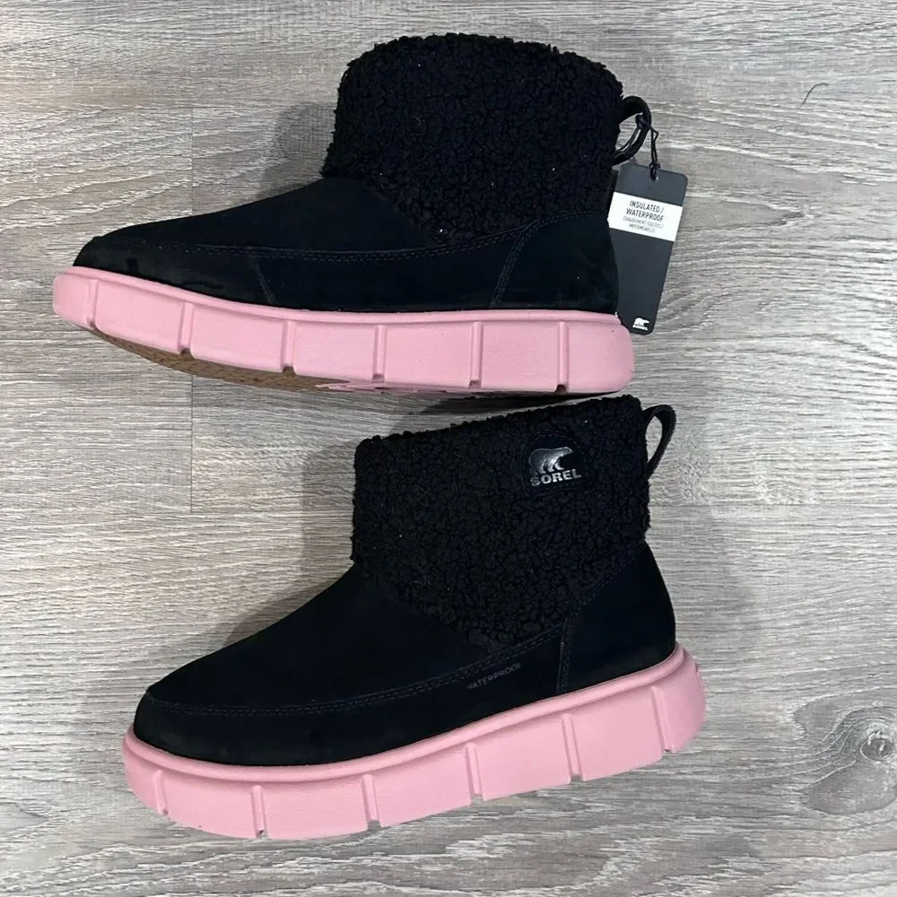 New Sorel kids Explorer Cozy Snow Boots - Waterproof, Insulated, Suede Size 5M